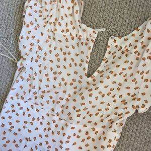 Worn once free people sold out orange jumpsuit